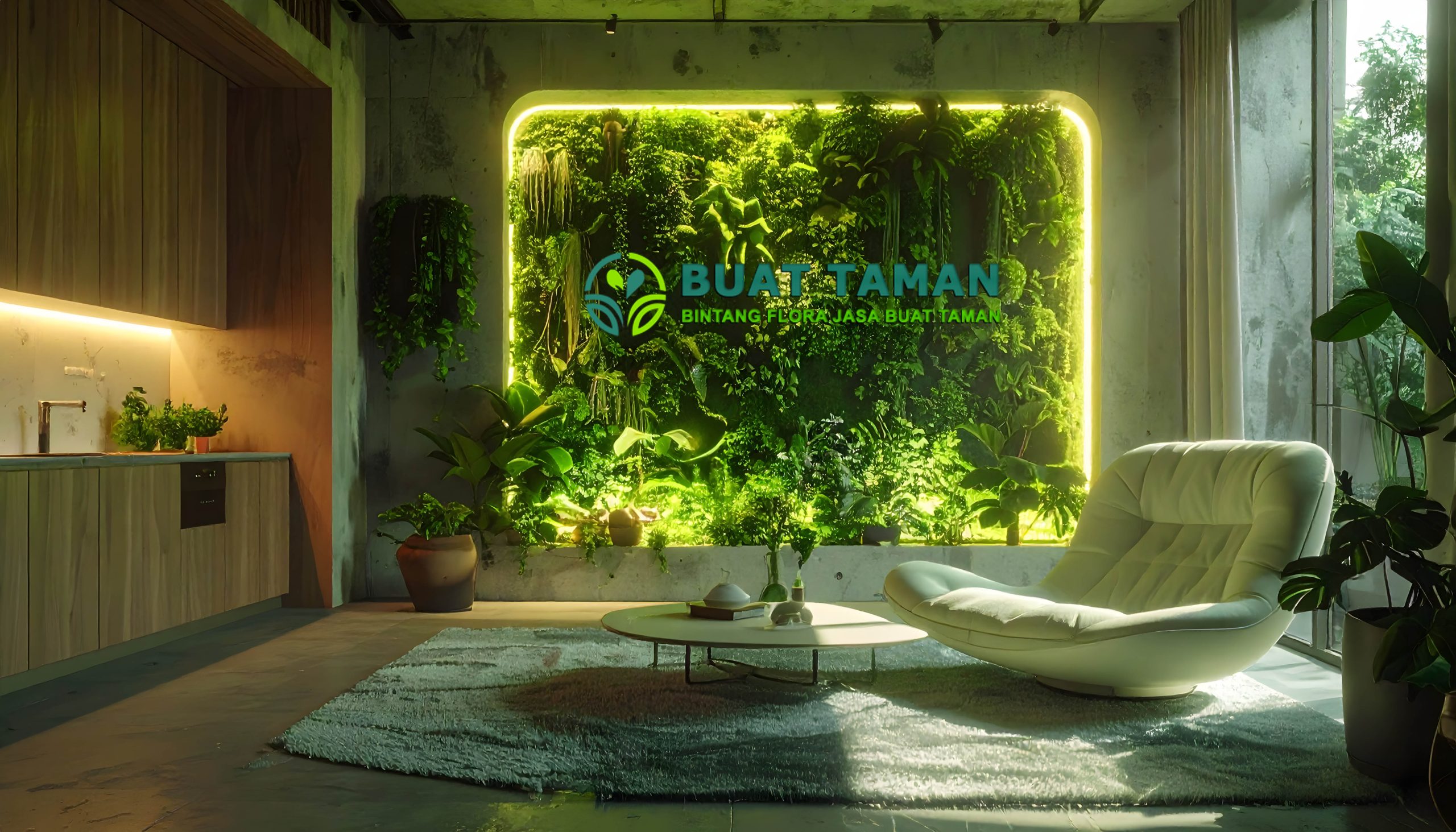 JASA PEMBUATAN TAMAN INDOOR RUANG TAMU tERBARU